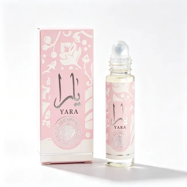 El perfume de bola árabe Yara de 10ML tiene una fragancia portátil de larga duración para mujer, aroma aromático informal único y ligero fresco para hombres y mujeres 1