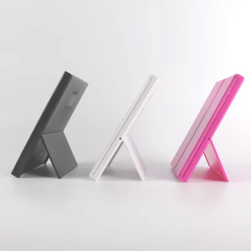 Fold LED Makeup Mirror with Light Vanity Lights Portable Makeup Pocket Mirrors Vanity Folding Led Mirror Lamp Hollywood