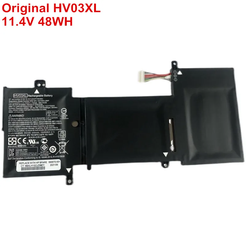 

New Stock Original Laptop Battery HV03XL For HP X360 310 G2 K12 Series TPN-W112 818418-421 817184-005 HSTNN-LB7B 11.4V 48Wh