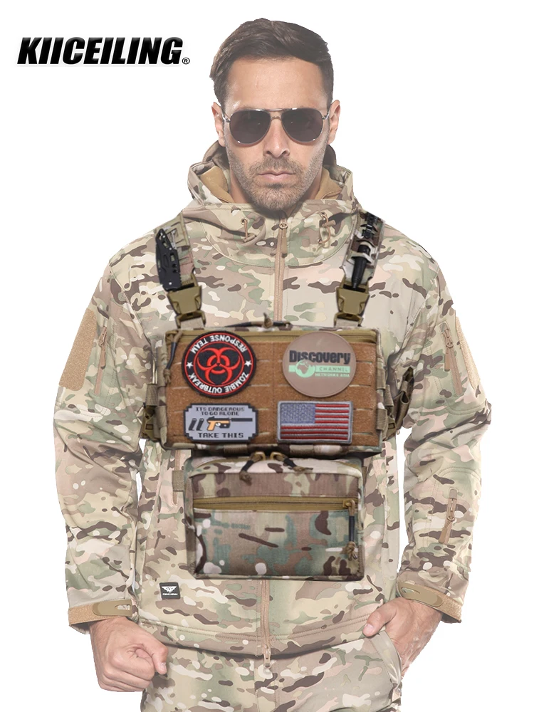 KIICEILING Tactical Backpack Bag Soldiers MC Camouflage Military