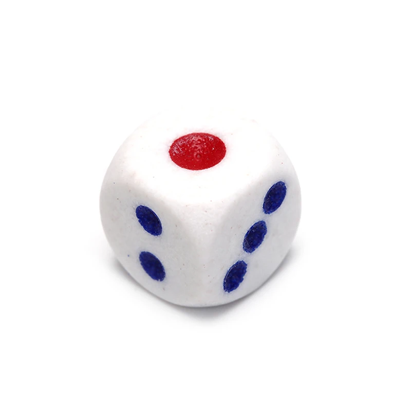 10Pcs Six Sided Square Opaque 10mm D6 Dice Portable Table Games Tool