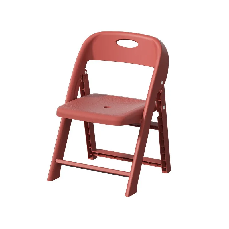 Children Study Chair K-star Plastic Folding Lightweight Chair Backrest Portable Small-sized Thickened Children's Kindergarten Small Chair