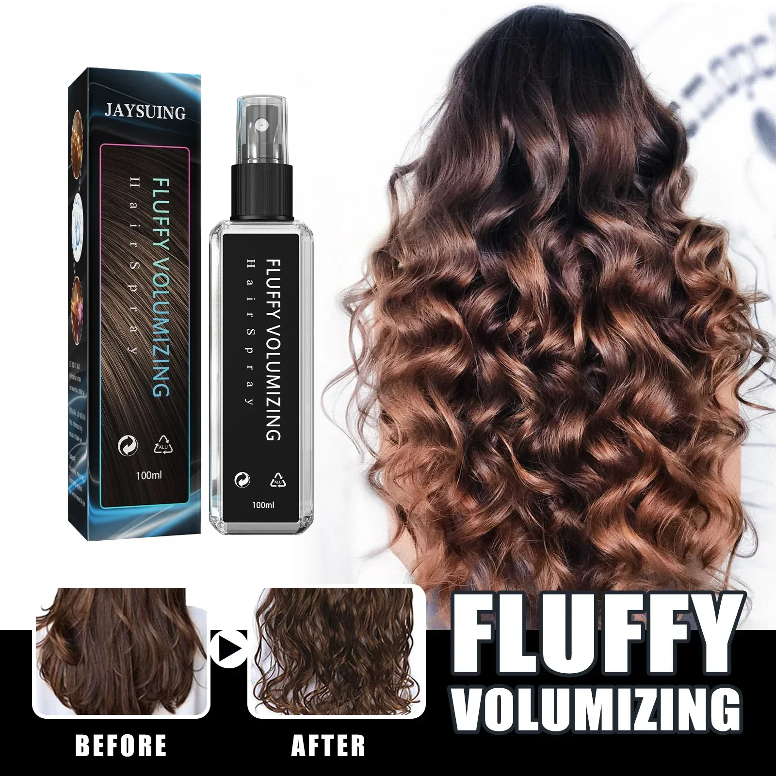 30/100ml Hair Styling Volume Magic Spray Volumizing Strong Fluffy Thick Moisturizing Hairspray Gel Hair Non-Greasy Cheveux hair styling spray