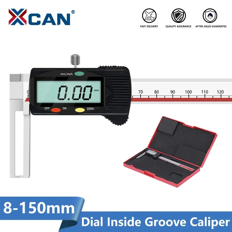 XCANCaliper8150mmInsideGrooveDialVernierCaliperAccuracy001mm