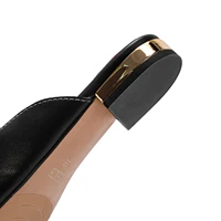 Chaussures Muller pour femmes CHCH 2026, nouvelles chaussures plates pour femmes en cuir de vachette de haute qualité, bout rond 5