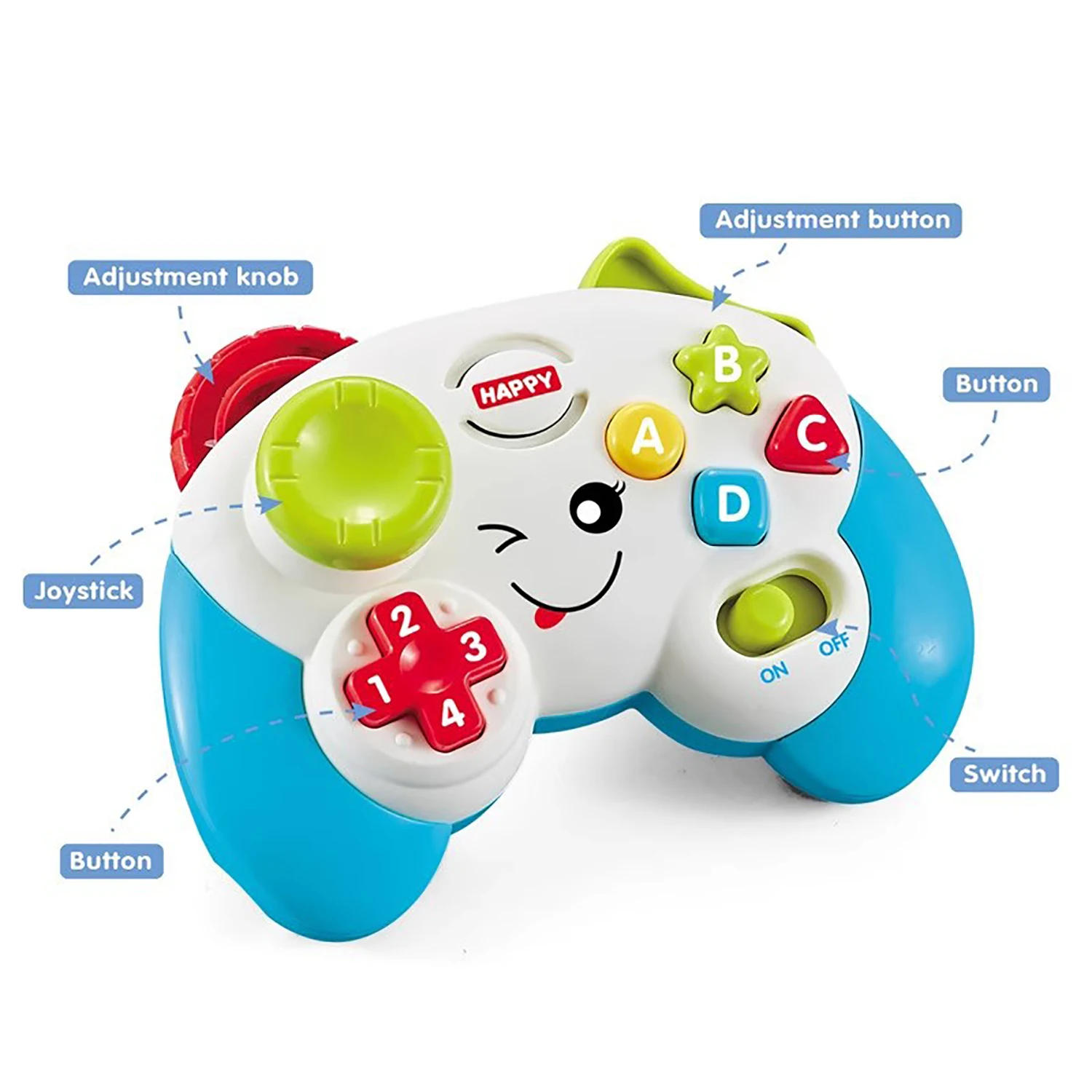 Puzzle early education video game music controller toy, parent-child interactive children's toy, cultivating thinking training 3