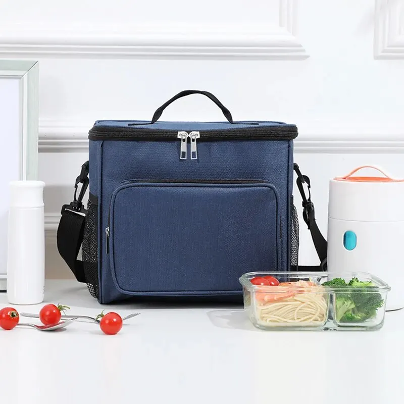 Lunch Cooler Bag Large Capacity Manual Bill of Lading Shoulder Oxford Thick Insulation Camping Outdoor Picnic