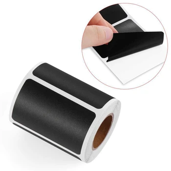 120pcs/roll Jars Labels Erasable Chalkboard Label Waterproof Sticker Craft Home Kitchen Blackboard Bottles Tag Marker Sticker 1