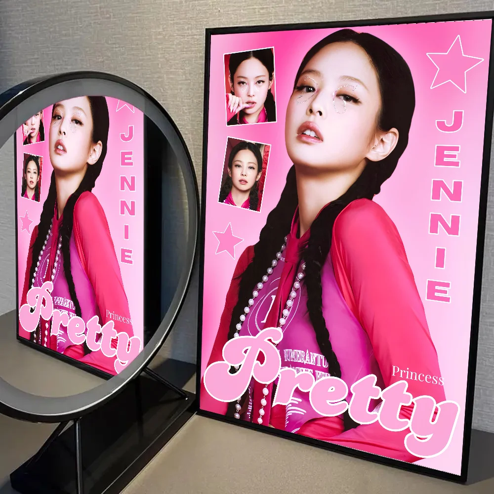 Poster Toile Jennie Music Albums - Décoration Murale 20x30 Cm Pour Chambre, Salon Ou Bureau