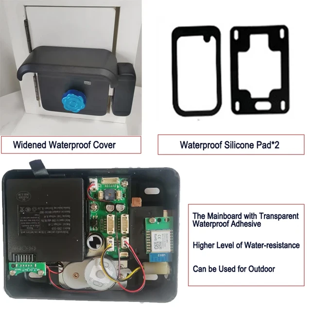 3D Face Recognition Tuya Wifi Waterproof Smart Lock Digital Keypad RFID Card Fingerprint Remote Control Outdoor Electronic Lock 6