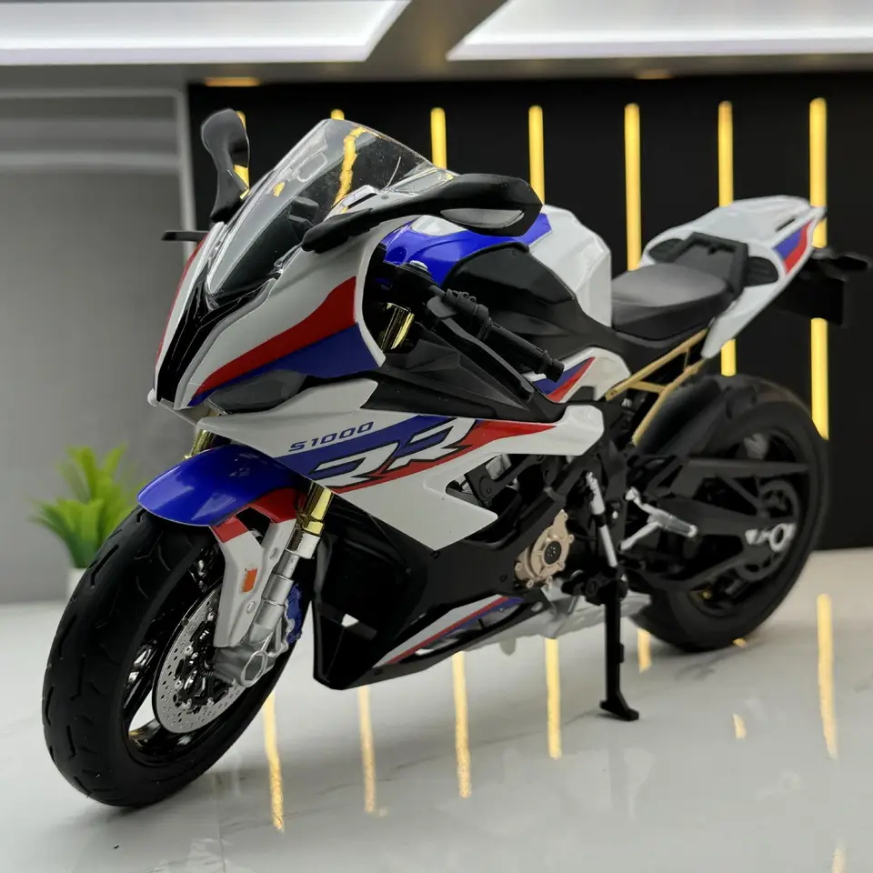 Bmw-子供用オートバイモデルs1000rr,大きな合金車,オフロード