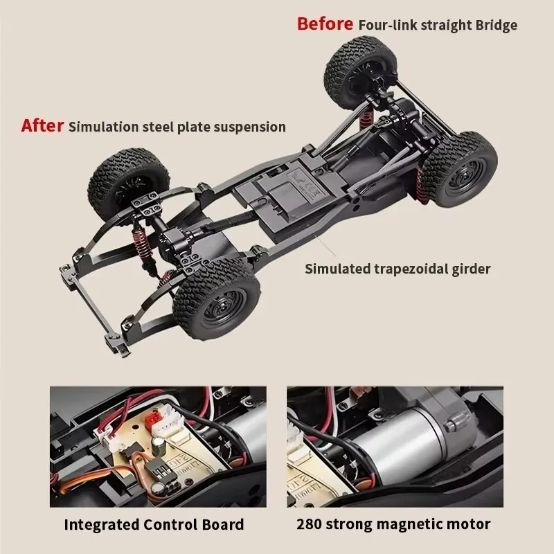 ホビーラジコン MN82s 1:12 Rc Car Mn82/Mn82S Model Retro Full-Scale Simulation