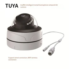 

Tuya 1080P Camera 2MP Vandal-proof IP Camera WiFi with SD Card Slot P2P Motion Detect Alert Dome Security Camera IP WiFi 1080P
