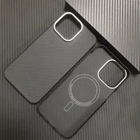 Real Carbon Fiber Case for iPhone 15 Pro Max Kevlar Phone Cover Aramid Fiber Case for iPhone 15/14/13