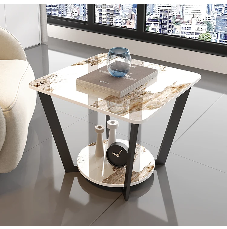 Designer Clear Coffee Table Industrial Aesthetic Standing High Coffee Table Computer Outdoor Unique Metal Couchtisch Furniture