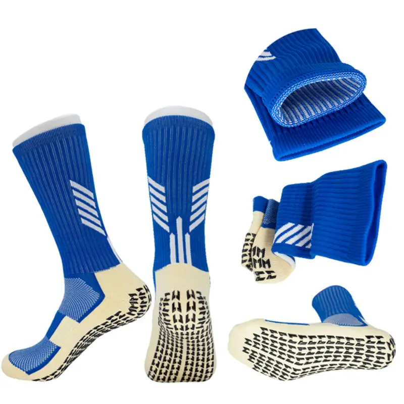 Soccer Socks Anti Slip Adults Youths Kids Athletics Sports Grip Extra Size