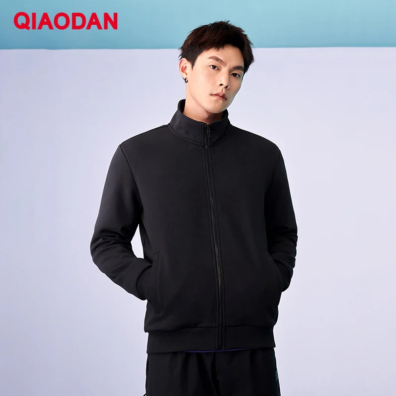 QIAODAN 남성 카디건 재킷 2026 봄 고품질 스포츠웨어 러닝 긴 소매 겉옷 편안한 의류 XWD33203369