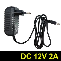 Universal 12V 2A Power Adapter Charger with EU/US Plug - Ideal - US Plug