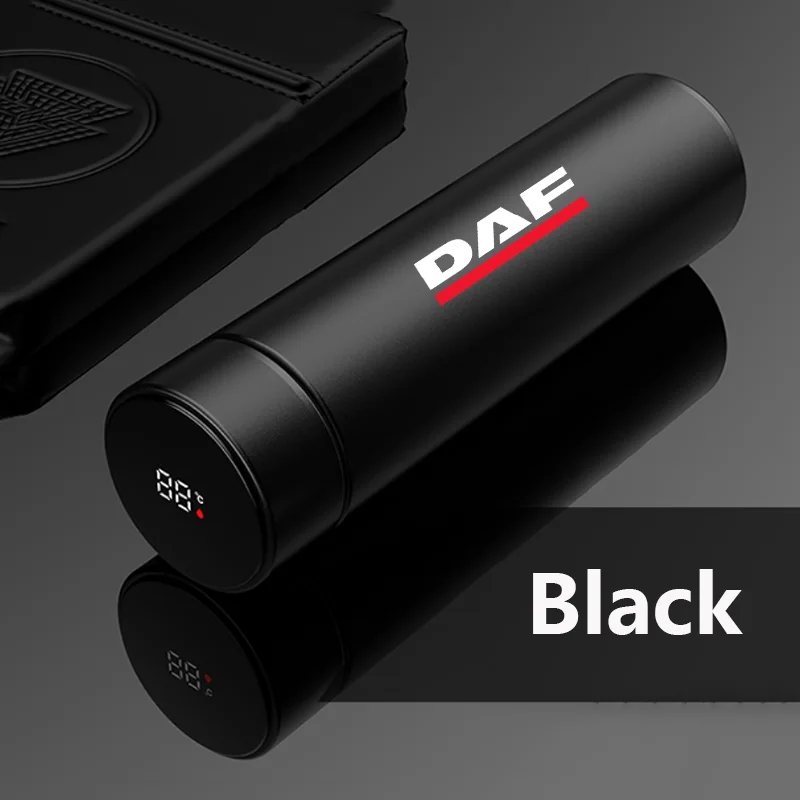 

500ml Intelligent Car Thermos Cup Tea Coffee Vacuum Flask Temperature Display Smart Water Bottle For DAF 95 105 XF CF LF VAN lf
