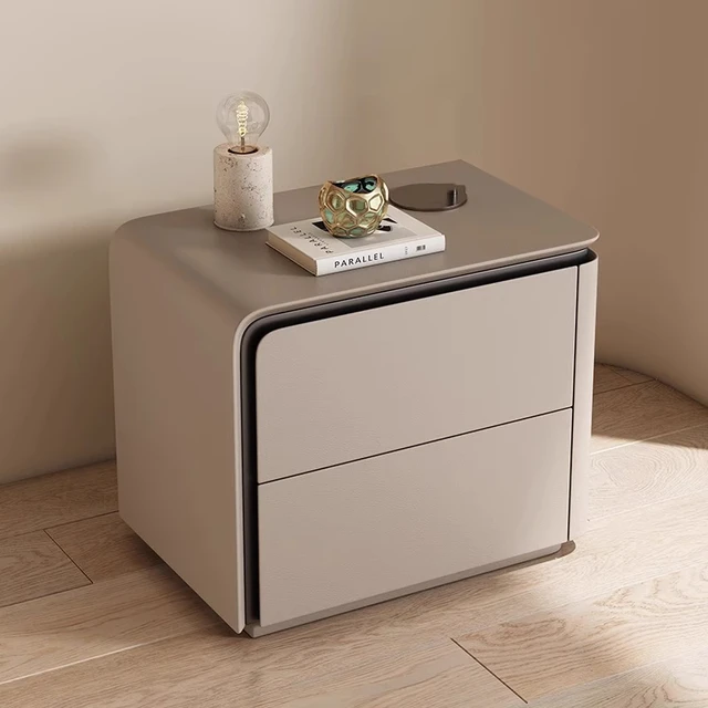 Simple Modern Night Table Storage Nordic Aesthetic Luxury Nightstand Trendy Drawer Home Mesitas De Noche Bedroom Furniture