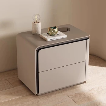Comodino moderno e semplice, comodino di lusso estetico nordico, cassetto alla moda, mobili per la camera da letto Mesitas De Noche per la casa 1