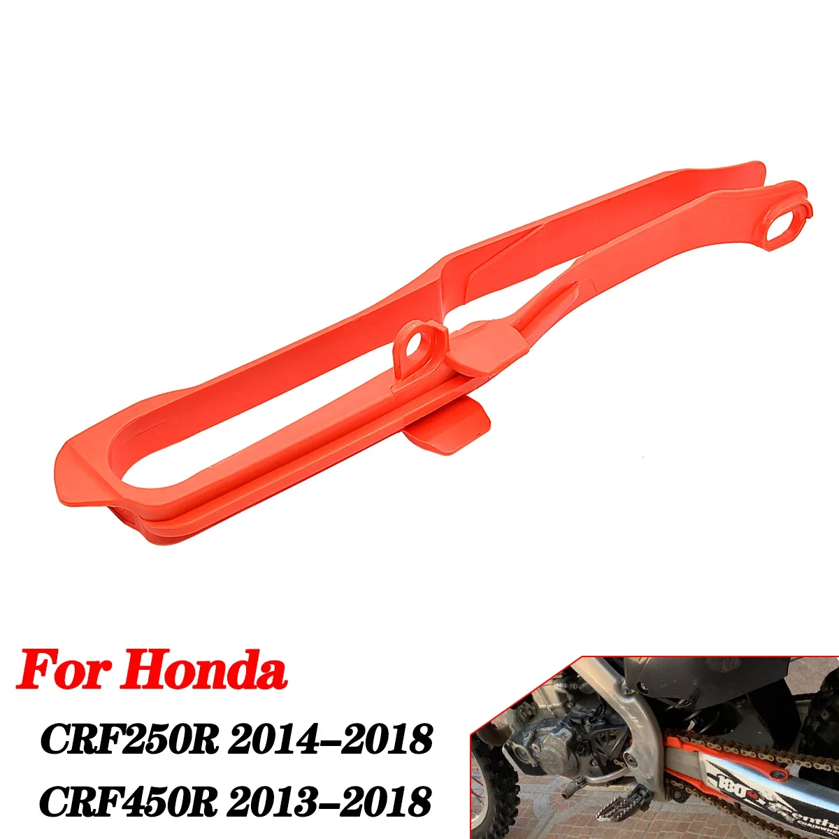 

Направляющая для мотоцикла Honda CRF250R CRF450R CRF 250R 450R 2013-2018, поворотная цепь, ползунок, защита для эндуро, кроссовый питбайк