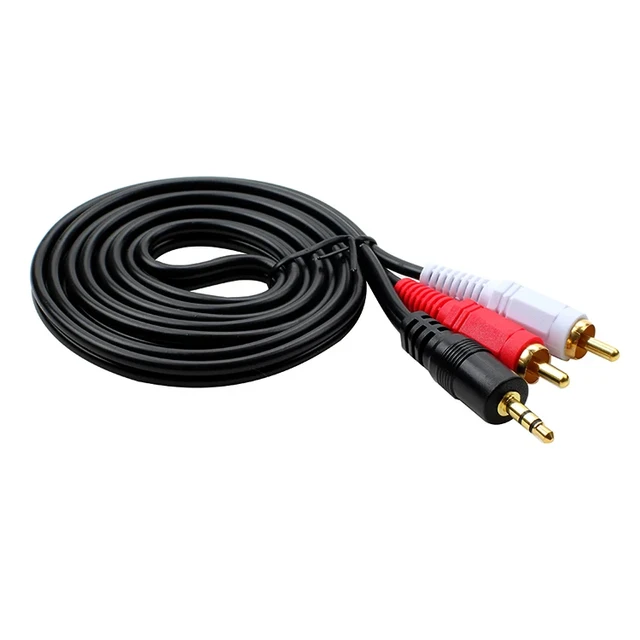 CABLE AUDIO 3.5MM STEREO A 2x RCA MACHO 10M