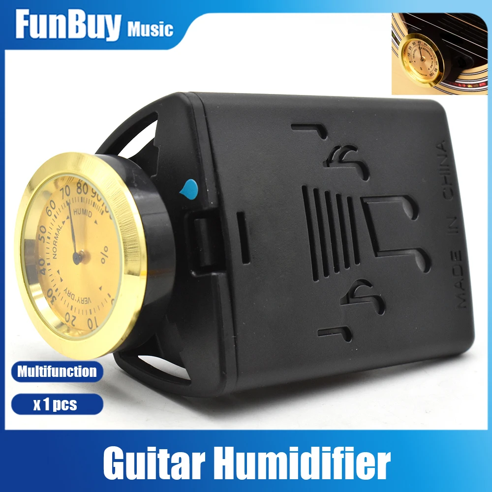 Universal Guitar Humidifier Portable Hygrometer for Folk Guitar