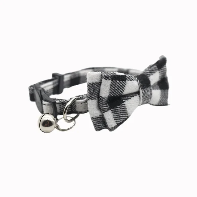 1PC Cute Cat Collar Small Puppy Cat Dog Collars Bow Kitten Collar Bowknot Necklace with Bell for Dog Cat Chihuahua Pet Supplies 4