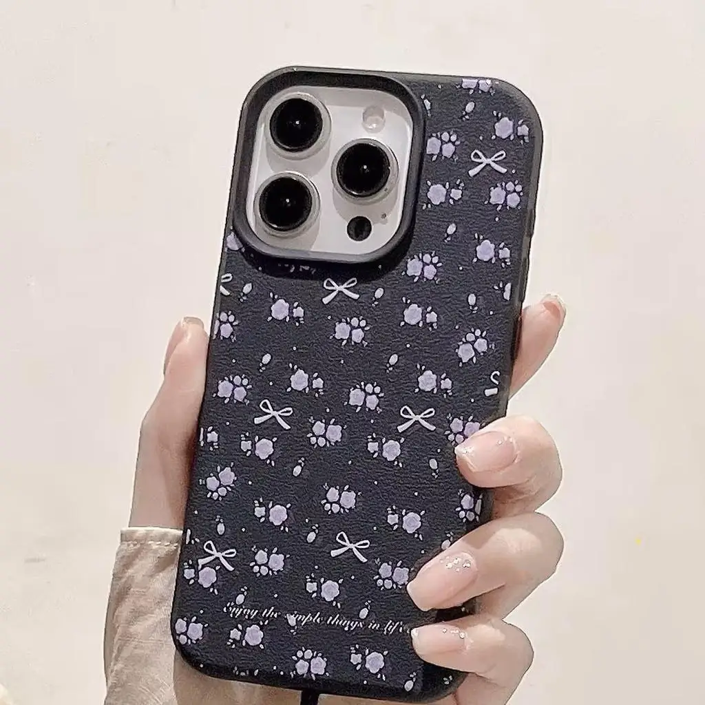 Cute Cartoon Cherry Flower Pattern Soft Case Cover