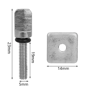 3pcs Surfboard Tail Fin Screw M4/M5 Surf Fin Nail Screw Longboard Sliding Single With Plate Surf