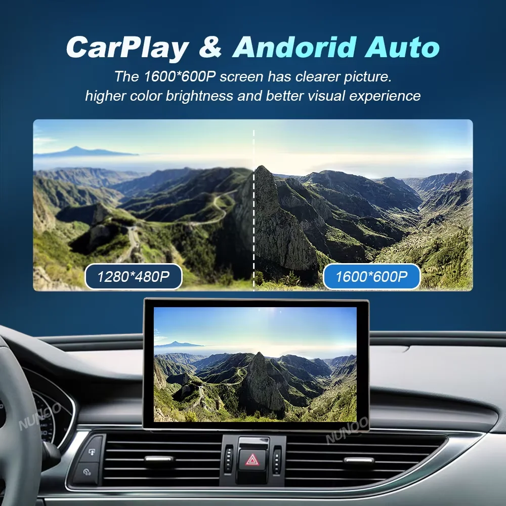 Qualcomm Android 14, Carplay Inalámbrico para Audi A6 C7 A7 2012-2018, Pantalla Táctil, Reproductor Multimedia para Auto, Radio GPS, Radio para Auto 7