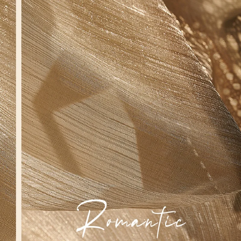 

New French High-end Light Luxury High-quality Exquisite Customization Curtains for Living Dining Room Bedroom