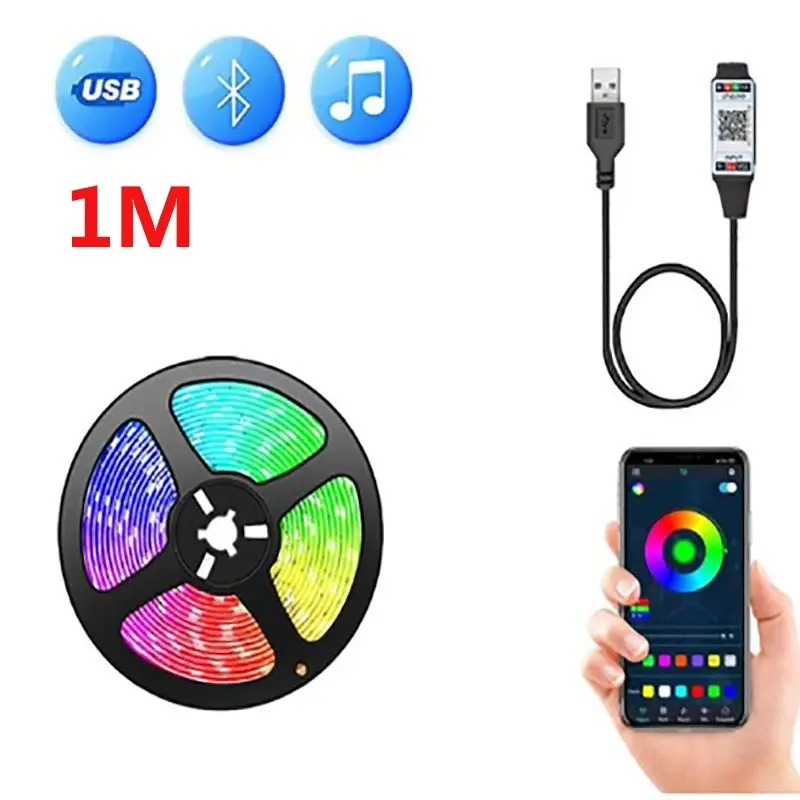 Smart Wifi LED Light Strip RGB 5050 Led Tape for Home Party Decor, TV backlight, Compatiable with Alexa Google Home