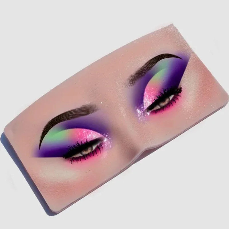 Testa di manichino per pratica trucco realistico - Viso da allenamento professionale in silicone per artistici cosmetici, applicazioni di trucco riutilizzabili - immagine 2
