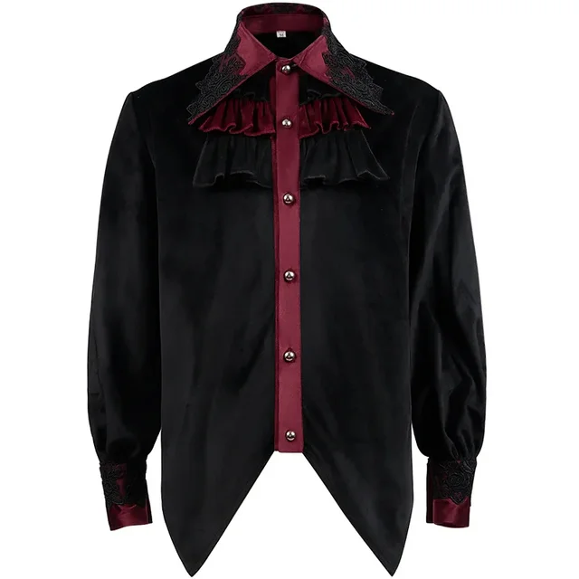 Steampunk Camicia Cappuccio Punk Gotico Steampunk Blusa Camicia