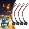 4Pcs Car Truck LED Lamps Bulbs Wedge Holder Base T15 W16W Connector Extension Adapters Sockets Bulb Bundle PigTail Accessories