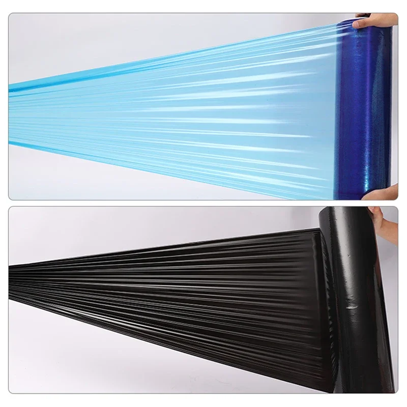 50cm PE Stretching Film Colorful Industrial Preservation Film Logistics Transportation Plastic Winding Film Strong Stretching 6