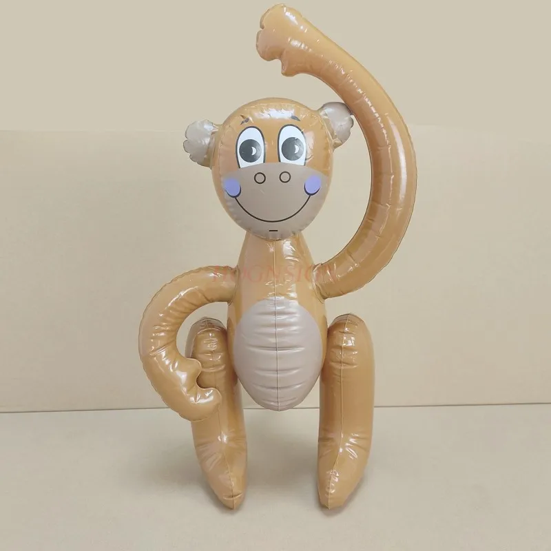 Inflatable Monkey Children Cartoon Toy Simulation Animal Model Stage Party Activity Decoration new fashion cartoon children stickers diy decoration tags kindergarten teachers reward labels self adhesive