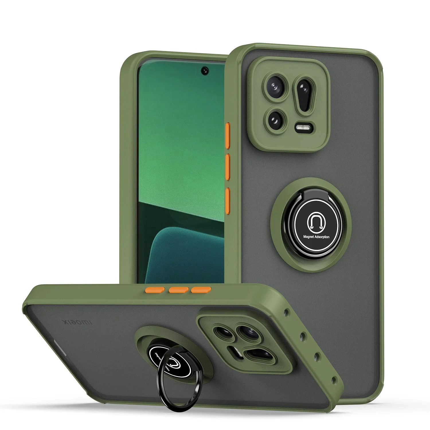 Magnetic Ring Holder Shockproof Armor Phone Case