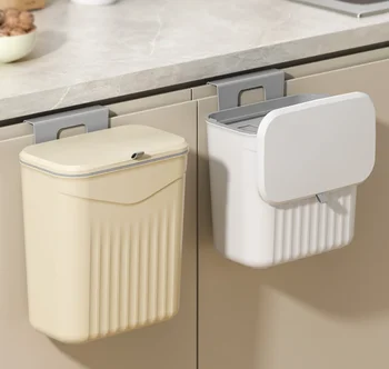 Durable Space-Saving Wall-Mounted Kitchen Trash Bin