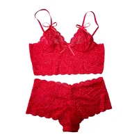 Femmes Sexy ensembles de soutien-gorge Perspective dentelle sangle mode solide sous-vêtements Passion ajustement enveloppement poitrine soutien-gorge charme 6