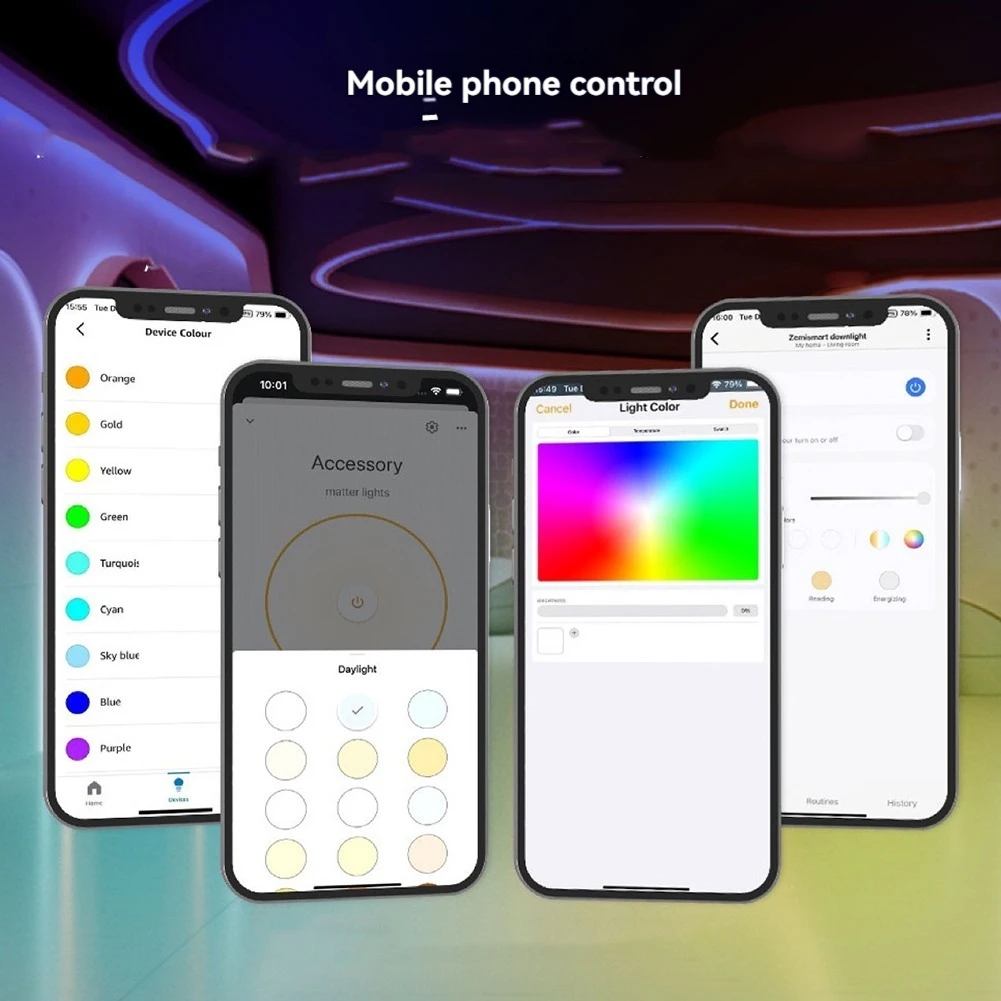Matter Wifi LED strip light controller RGB CW for google home/for alexa control support