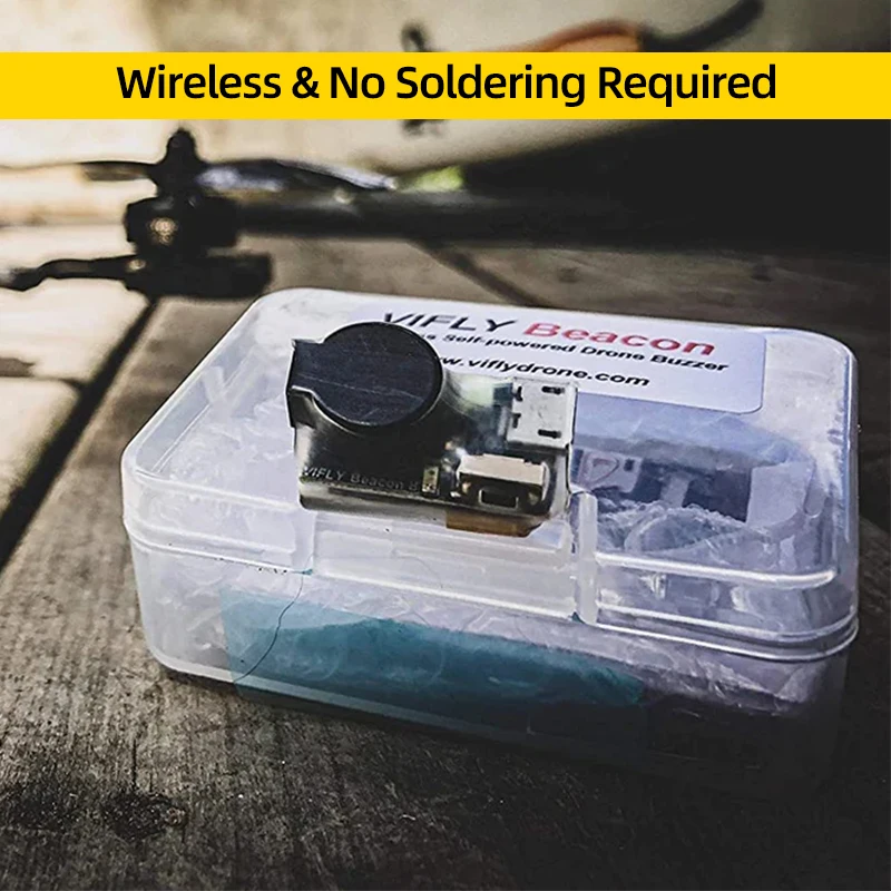 1/2/3PCS VIFLY 비콘 부저 무선 자체 전원 알람 RC FPV 비행기 용 모델 비퍼 LED 105dB 분실