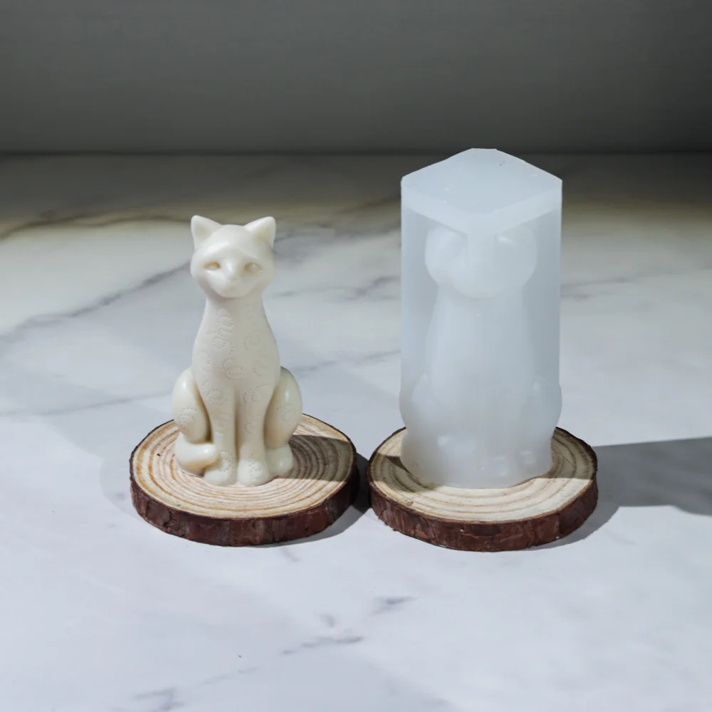 Stampo in Silicone 3D per Candele Profumate - Design a Forma di Owl A
