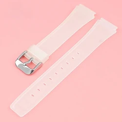 Sport Waterproof 18mm Resin Watch Strap - 18mm (Half transparent)