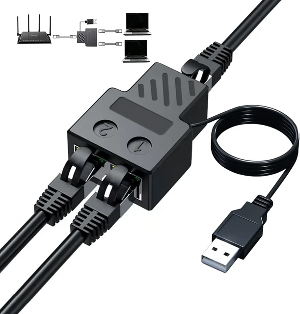 Need Splitter Internet - 1 2 Cable Adapter Splitter Output Pc Connector  Male - Aliexpress