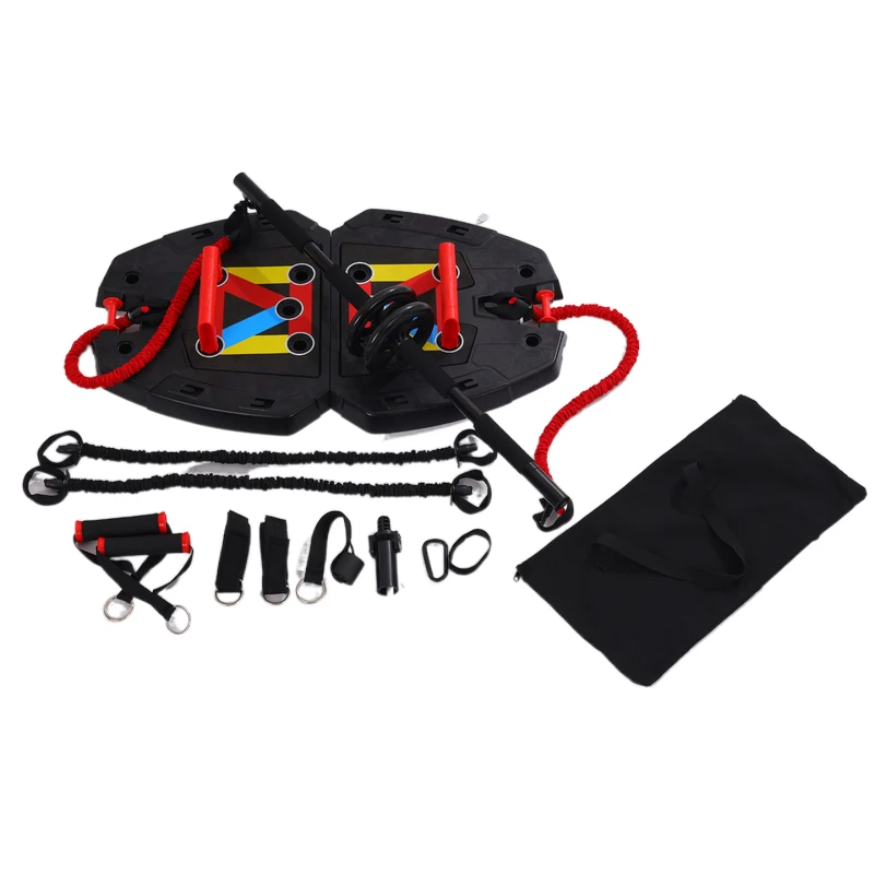 Professional Push up Board with Resistance Bands Multi-Functional 20 in 1 Workout Push-up Stands Board for Men and Women