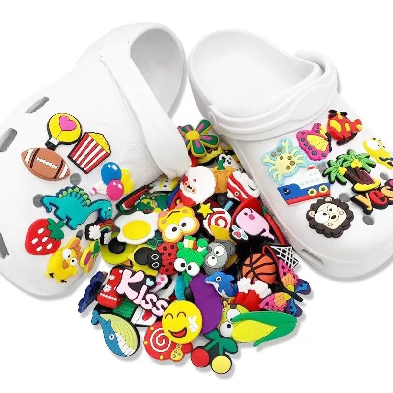 26/54/78pcs Letter Pattern Shoe Decoration Charms for Clogs Bubble Slides  Sandals Bracelet Party Favors