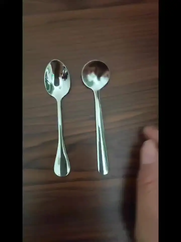 8 Mini Cucchiaini In Acciaio Inossidabile 7,4 Cm - Per Spezie, Caffè, Miele - 2
